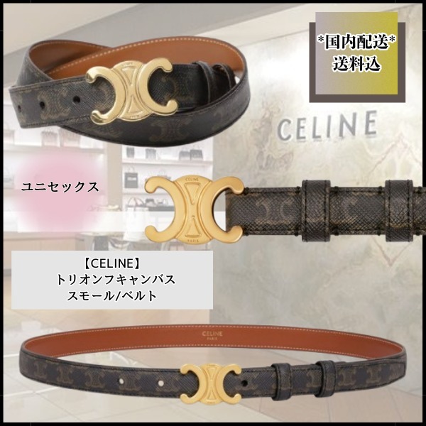国内発【CELINE】スモール トリオンフキャンバス/ベルト