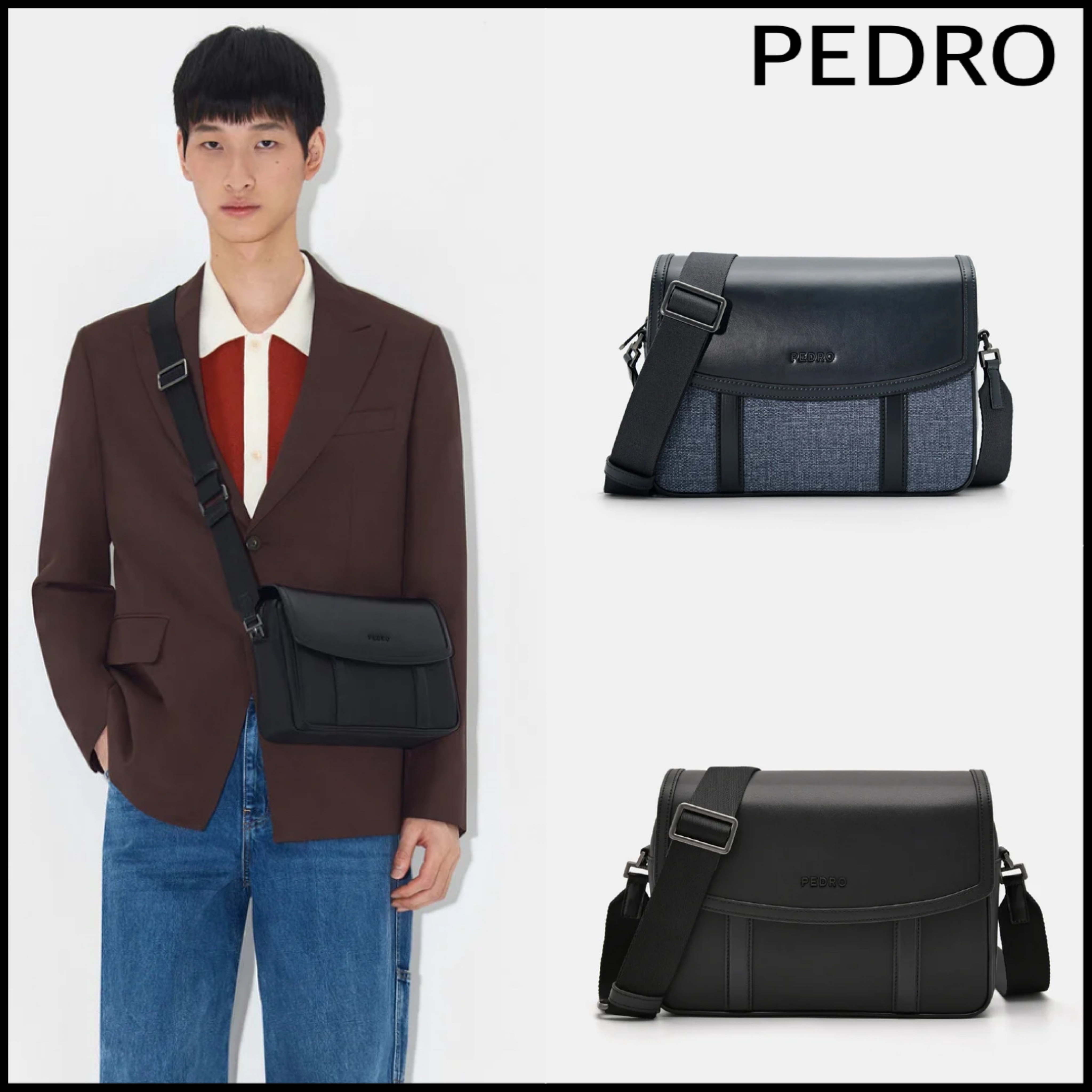 PEDRO【日本未上陸】ショルダー/メッセンジャーバッグ☆ モダン