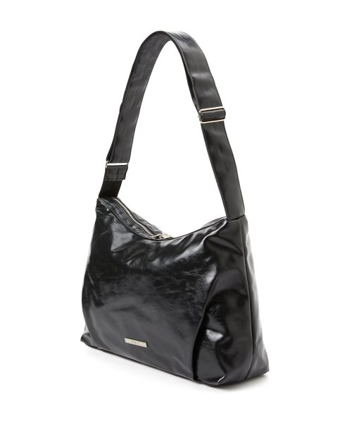ショルダーバッグ City leather point cross bag black