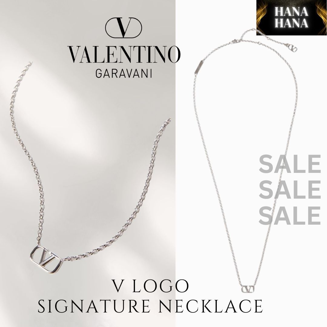 送料無料 VALENTINO GARAVANI Vロゴシグネチャー ネックレス