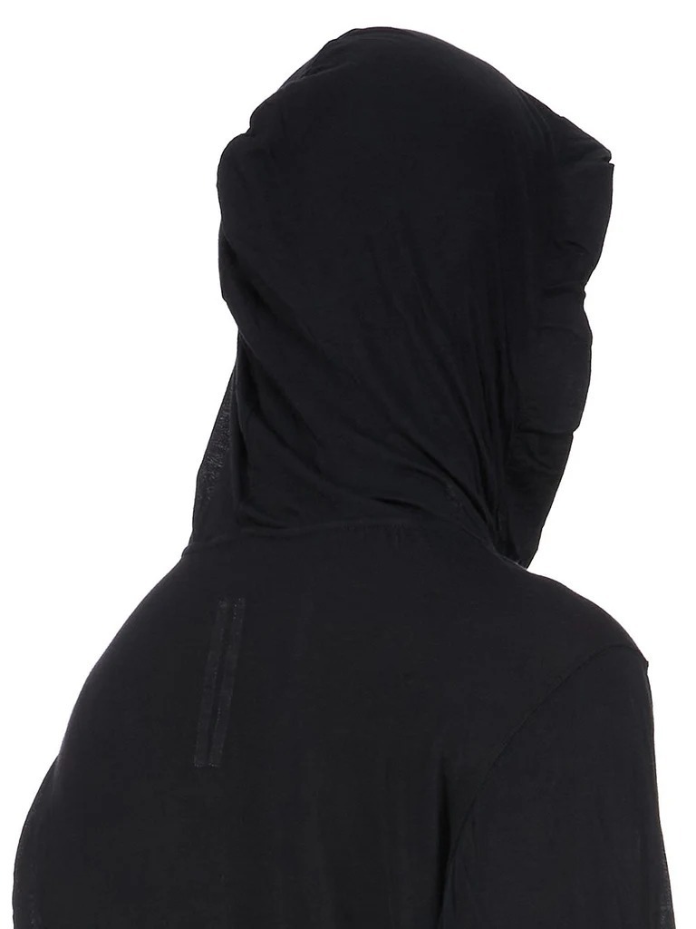 大人気! RICK OWENS シンプル コットン ロング フードティー RICK OWENS】Long T-shirt コットン ロング Tシャツ (RICK OWENS
