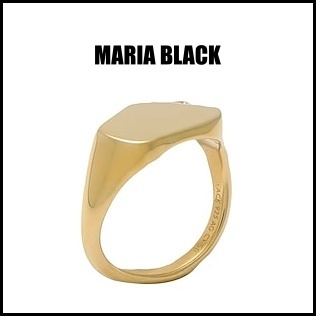 【Maria Black】指輪 ロゴ ゴールド ※送関込