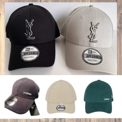 SAINT LAURENT ニューエラ モノグラム キャップ YSL コラボ