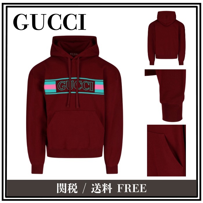 【話題】GUCCI グッチ ロゴ プルオーバー パーカー