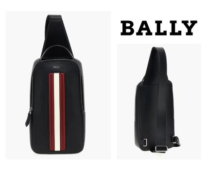 直営店☆BALLY☆SALE! HARREY.O ストライプロゴ スリングバッグ スリング BALLY(バリー) メンズ - 海外通販のBUYMA