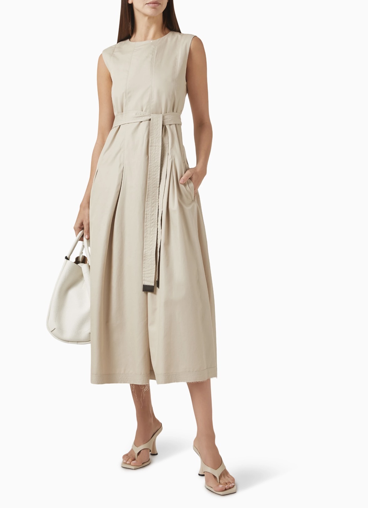 ＜AMINA＞'S Max Mara コットンツイルノースリーブドレス