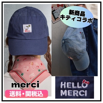 新作★Merci★キティコラボ キャップ ユニセックス 送関込