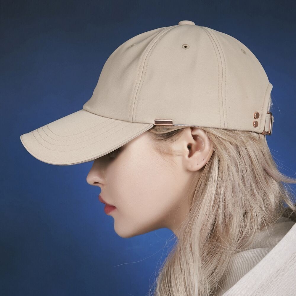 キャップ VARZAR [Bajal] Rose gold double link overfit ball cap beige