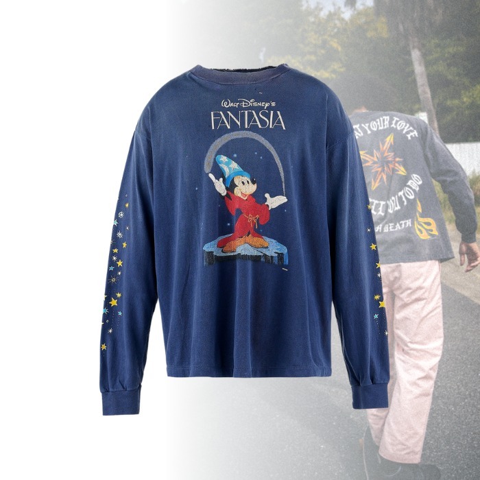 ★すぐ届く【SAINT Mxxxxxx】Disney FANTASIA 長袖Tシャツ