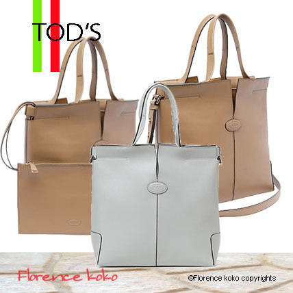 関税込み国内発送 TOD'S Di バッグ フォリオ レザーBag スモール