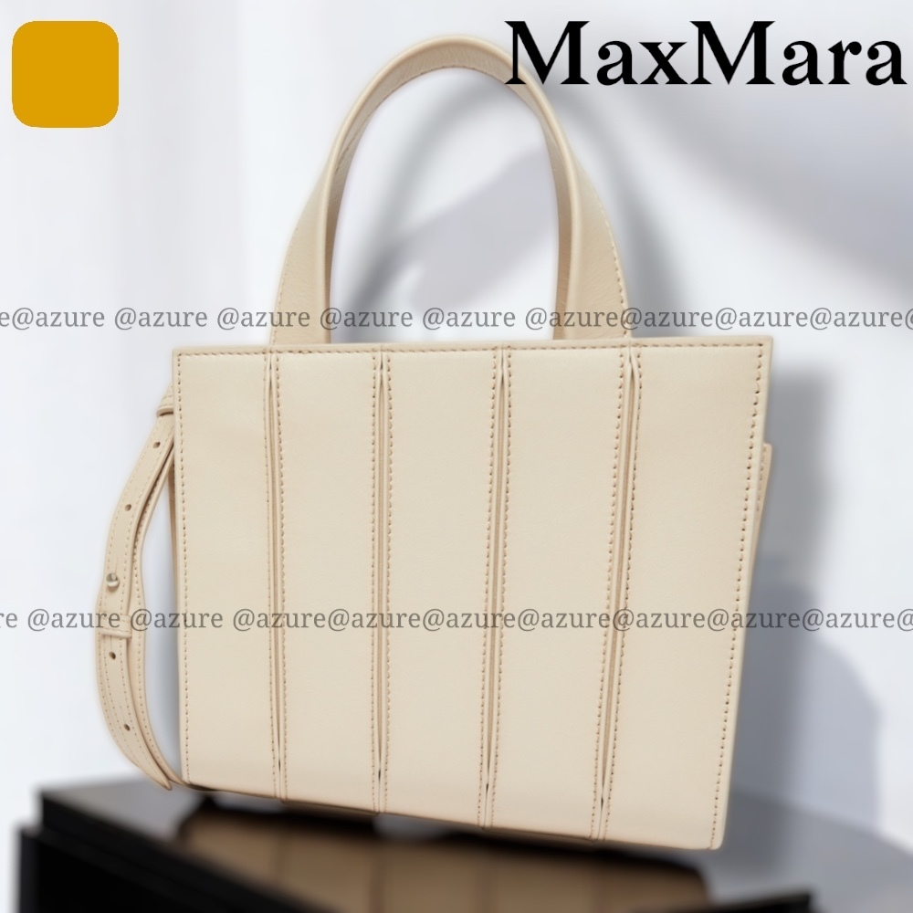 直営♪Max Mara ACCESSORIES カーフ スモール ペル WHITNEYBAG4