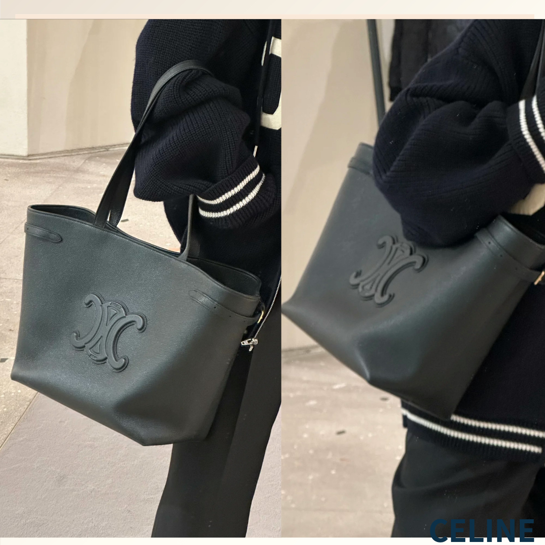 上質素材の大容量《CELINE》ANAIS ミディアムショッピングバッグ