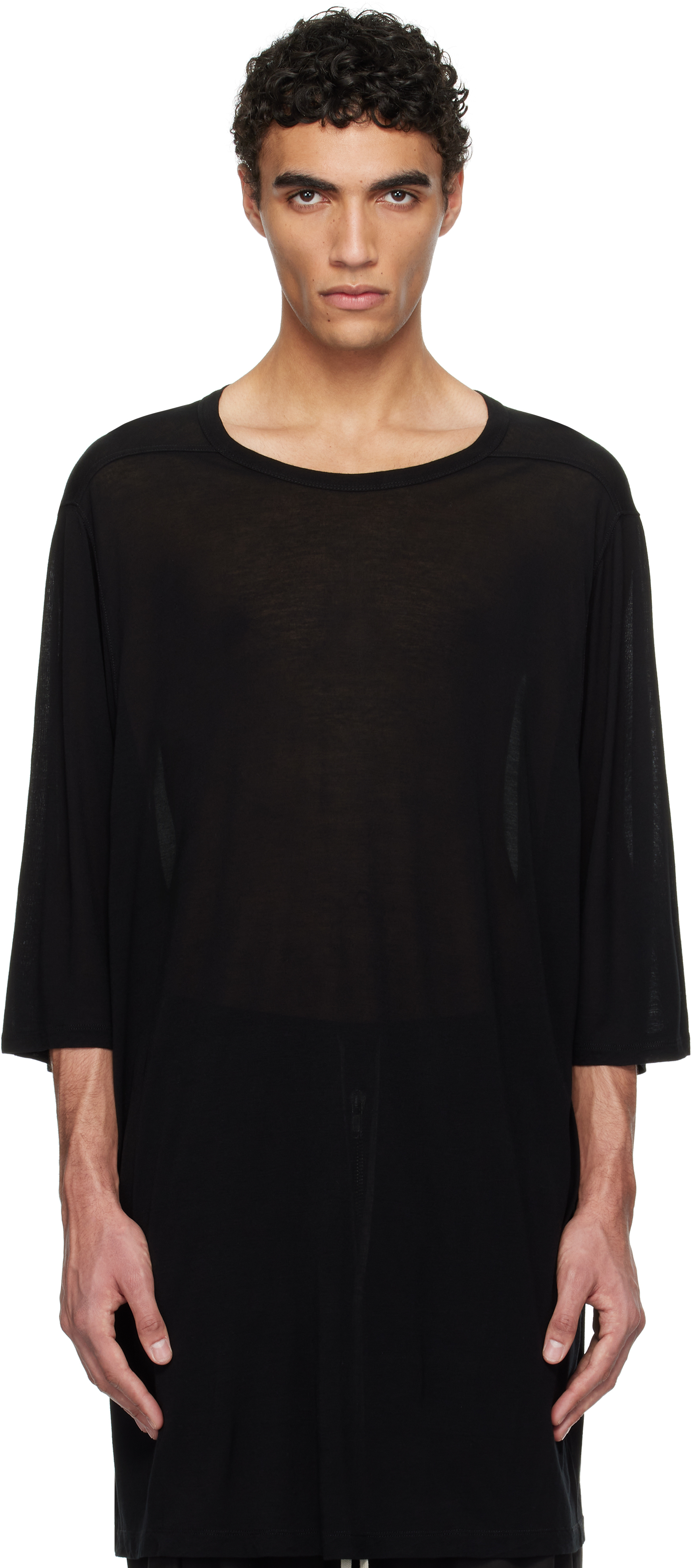 【関税込み】Rick Owens ブラック Hollywood Jumbo 半袖Tシャツ