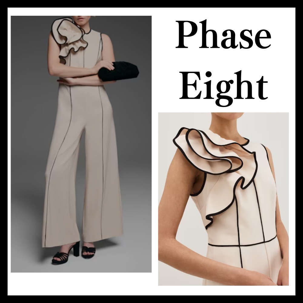 ◆Phase Eight◆ルシール ラッフル ワイドレッグ ジャンプスーツ