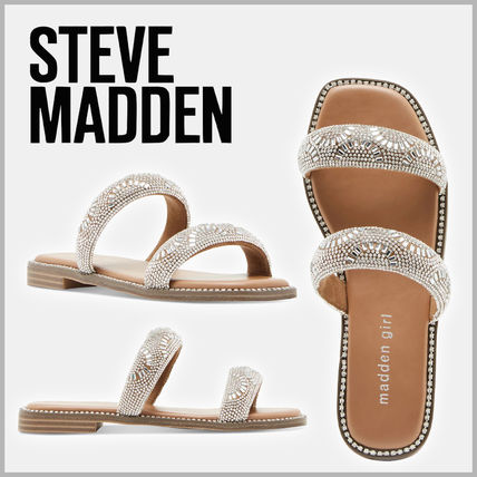 【フォーマル】Steve Madden サンダル 魅力的 パール装飾 レトロ ビジュー Steve Madden(スティーブマデン) サンダル・ミュール