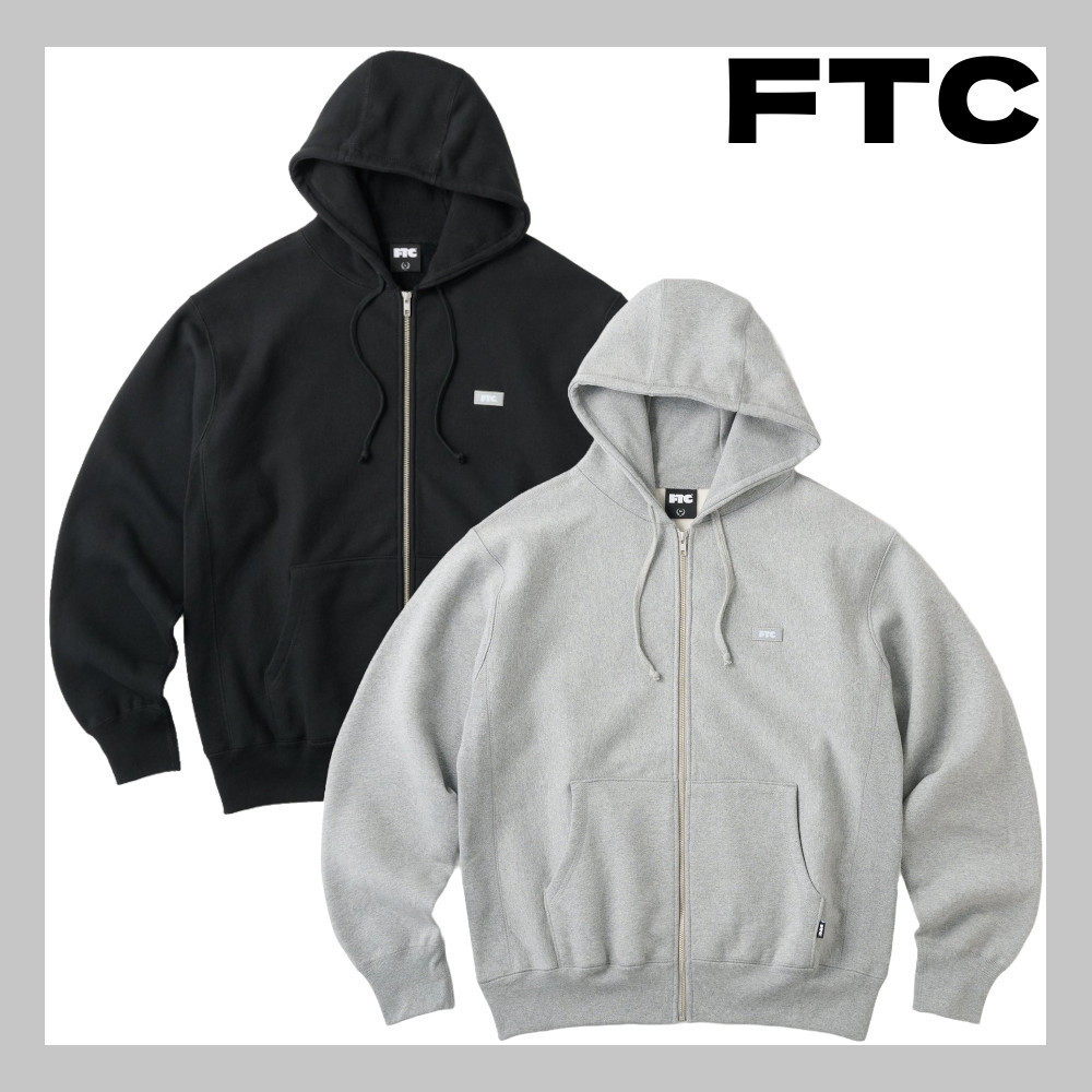 即完売【FTC】REFLECTIVE SMALL BOX LOGO ZIP UP HOODY