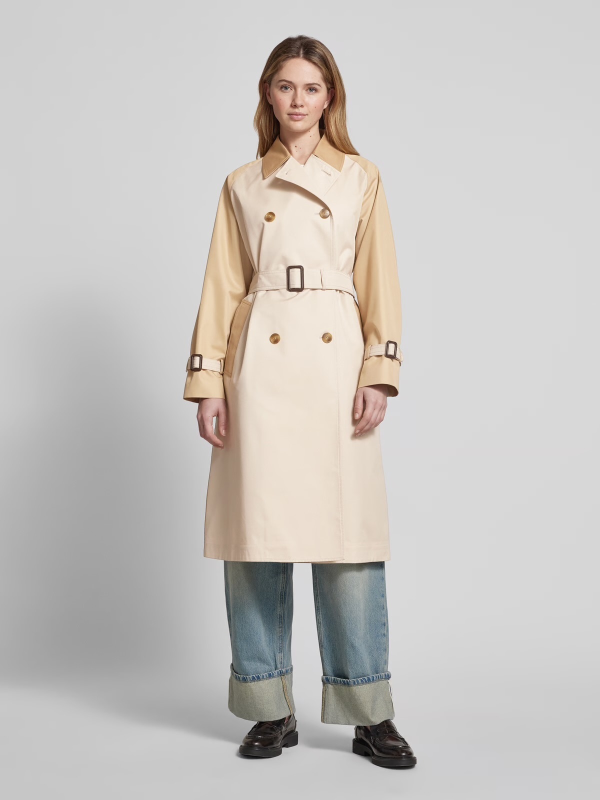 春先*Weekend Max Mara* CANASTA トレンチコート バイカラー 春先*Weekend Max Mara* CANASTA トレンチコート バイカラー