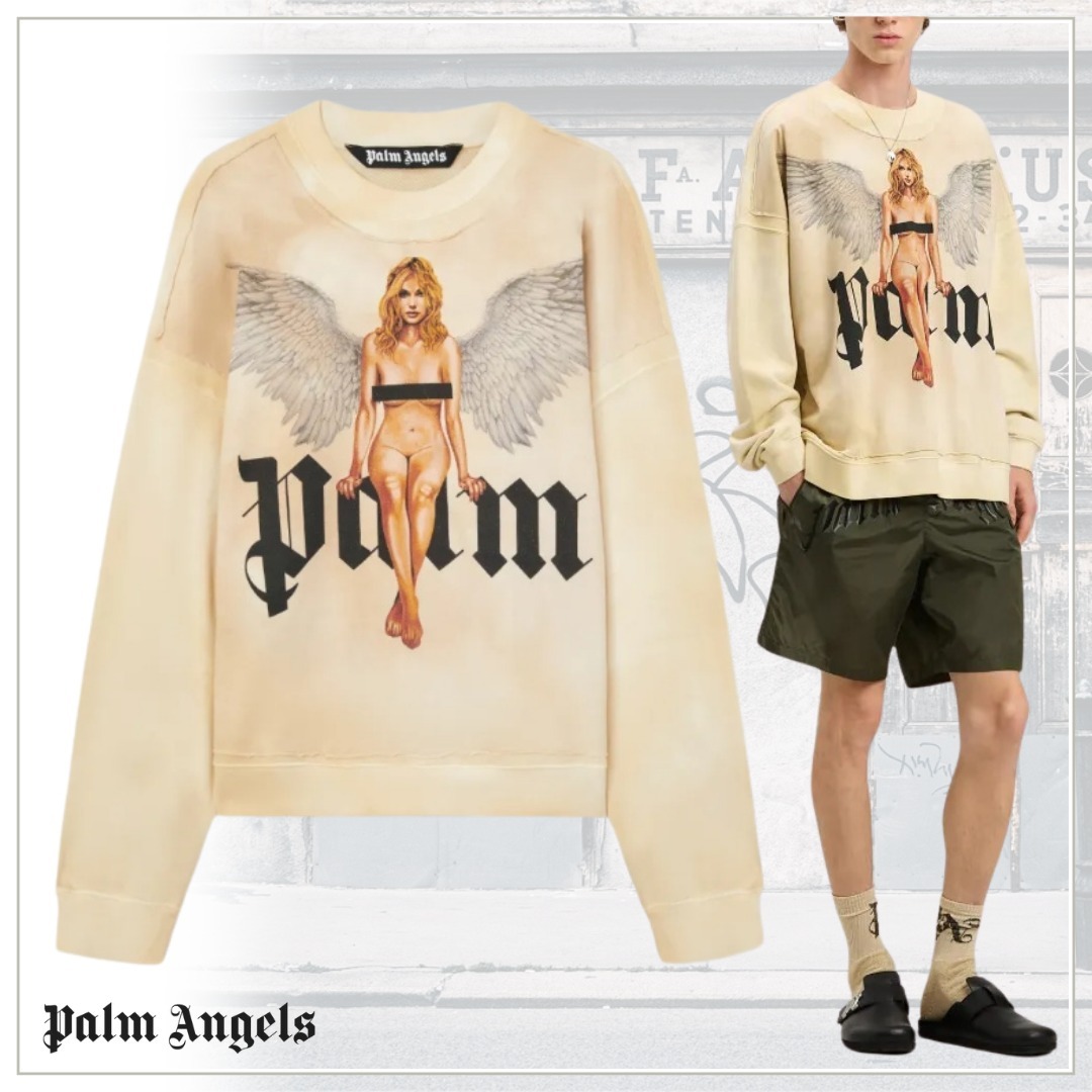 エターナルな魅力【Palm Angels】Pin Up Sweatshirt