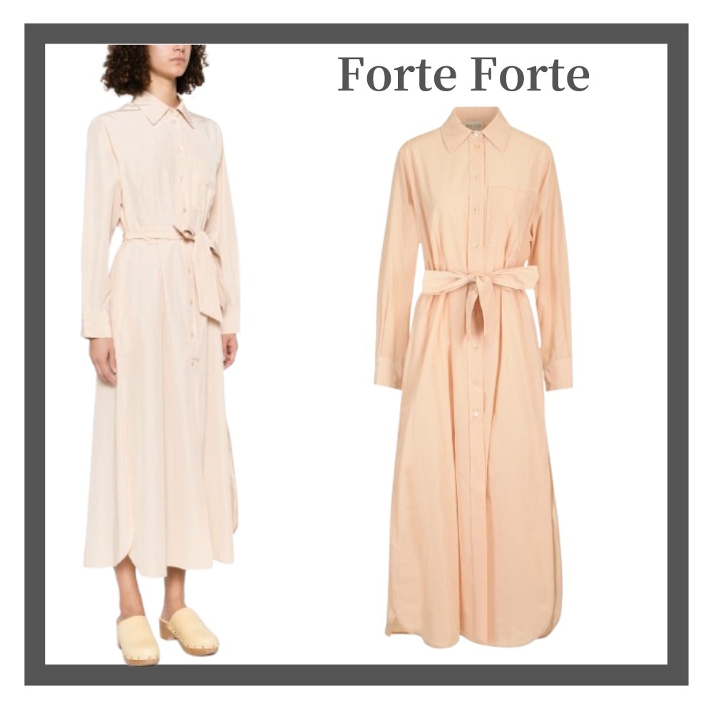 【Forte Forte】ロングシャツドレス