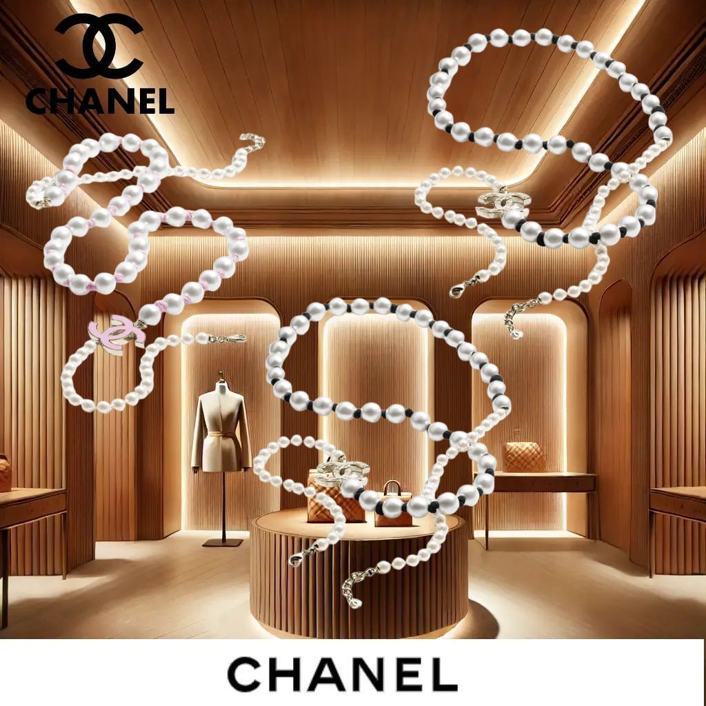《25P★》CHANEL ロングネックレス パール ロゴ
