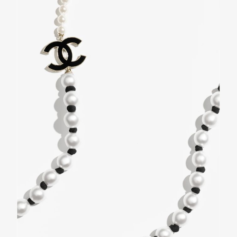 《25P★》CHANEL ロングネックレス パール ロゴ