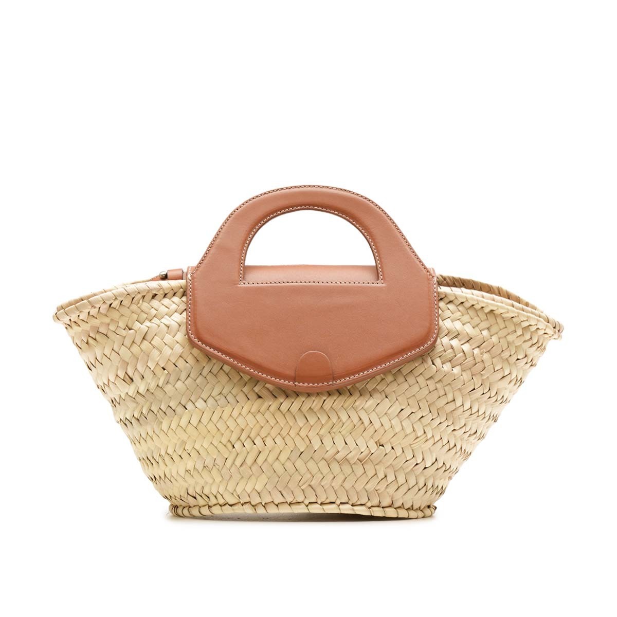 トートバッグ Hereu Leather Trim Straw Tote Bag