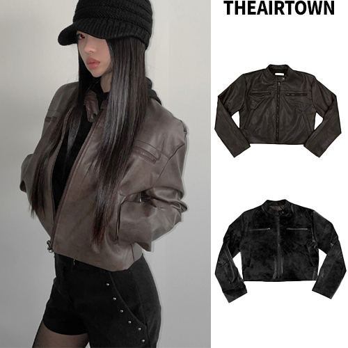 【THEAIRTOWN】glossy lather jk★