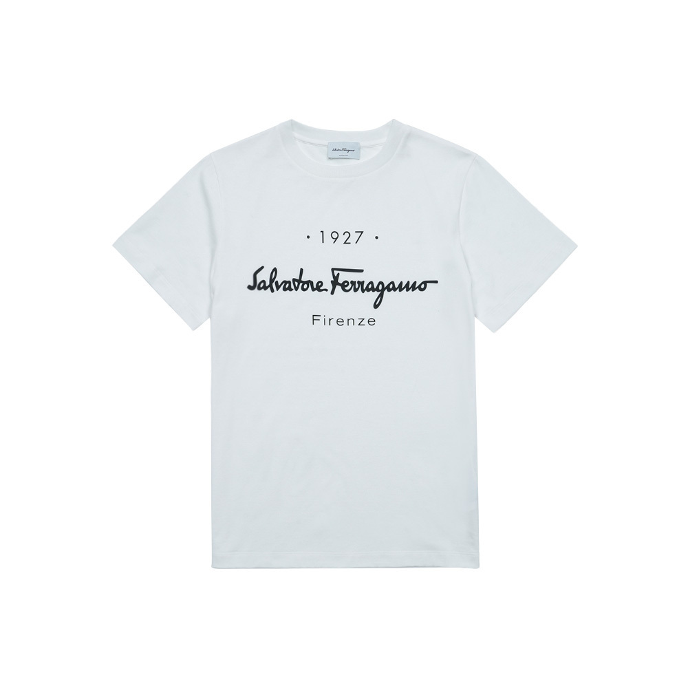 Tシャツ・カットソー Salvatore Ferragamo Signature Logo T-Shirt 11C466722283
