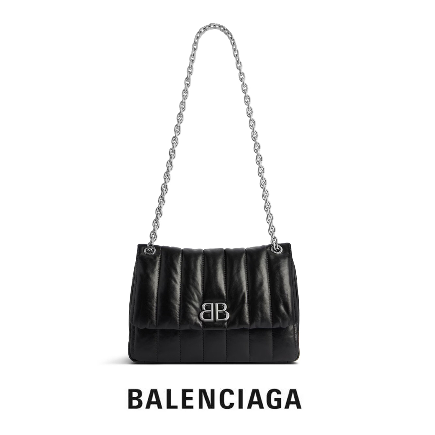 BALENCIAGA Monaco ミニ バッグ キルテッド ブラック