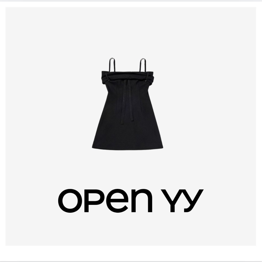 ● OPEN YY ● 25SS ROLLED MINI DRESS