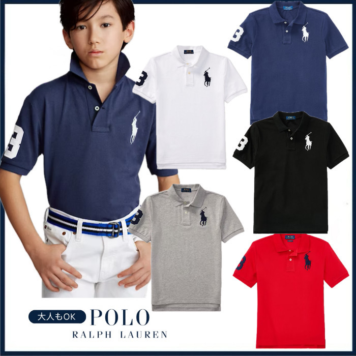 大人もOK*Polo Ralph Lauren*定番*ロゴ*コットンポロシャツ