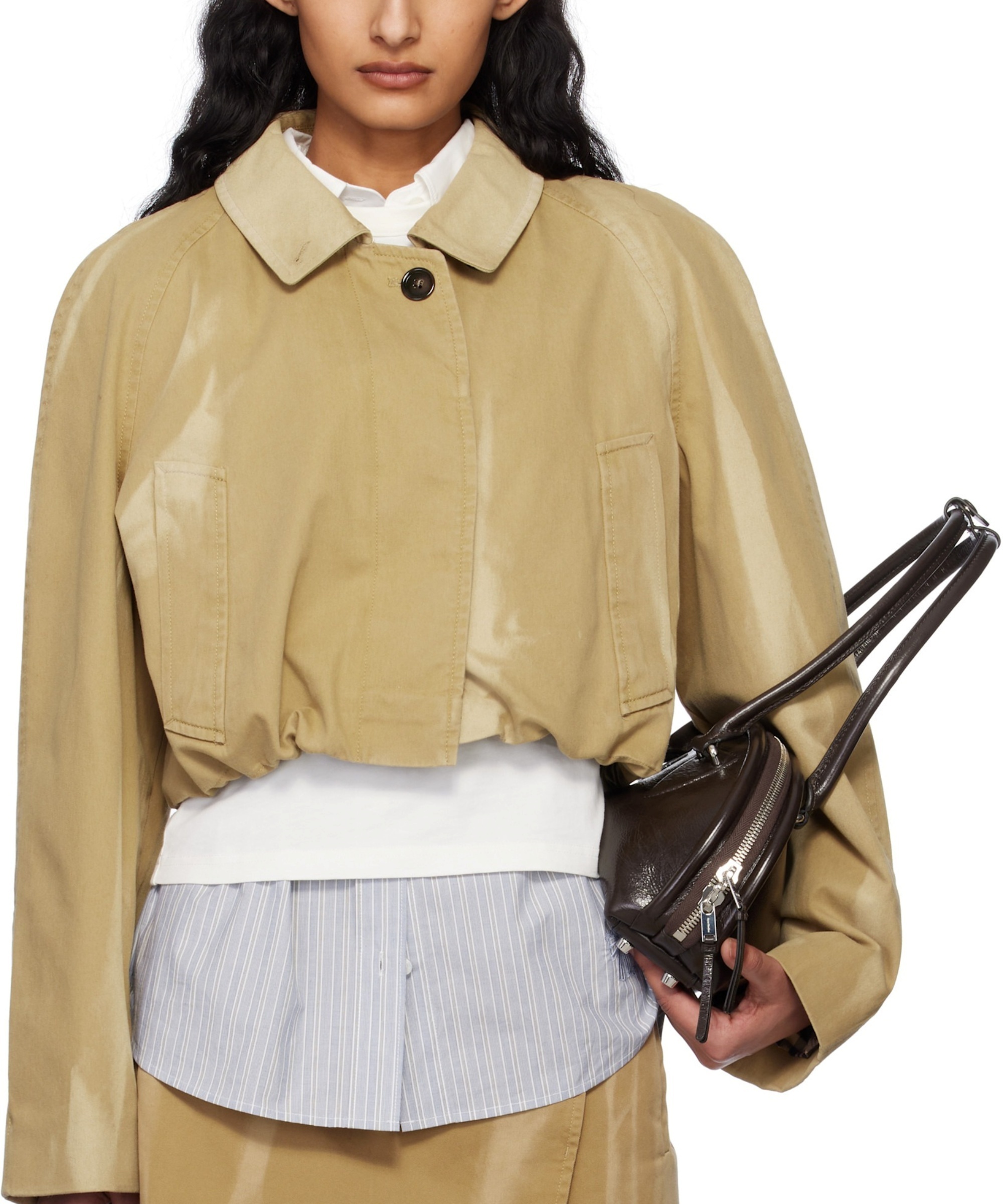 【関税込み】Acne Studios ベージュ ツイル ジャケット 適当な価格 Acne カーキベージュ - ツイルジャケット - Studios