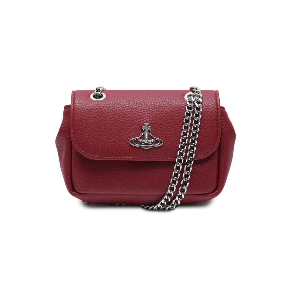 ショルダーバッグ・ポシェット Vivienne Westwood Vegan Grain Small Chain Bag Red