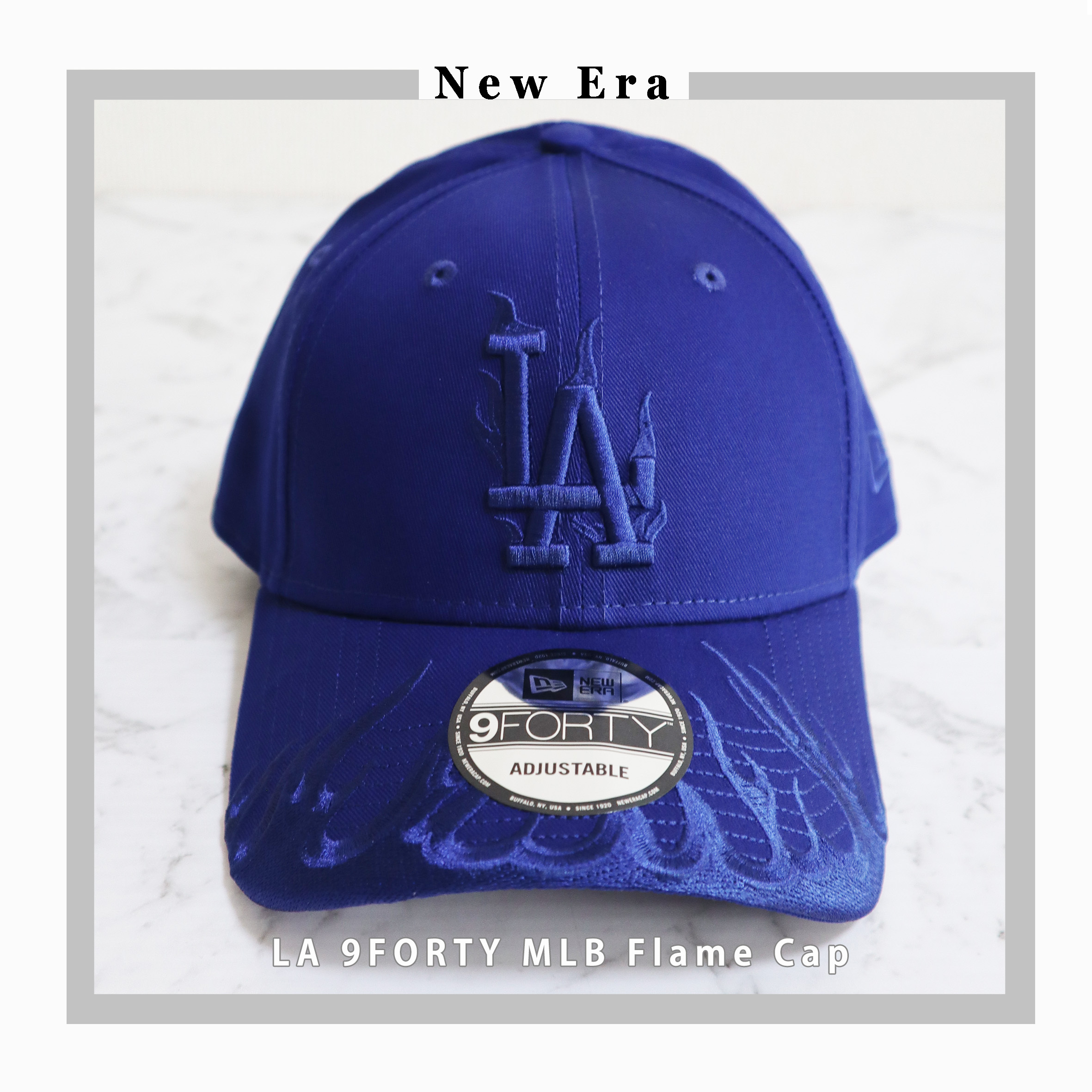 【New Era】LA 9FORTY MLB Flame Cap ドジャース ロゴ キャップ
