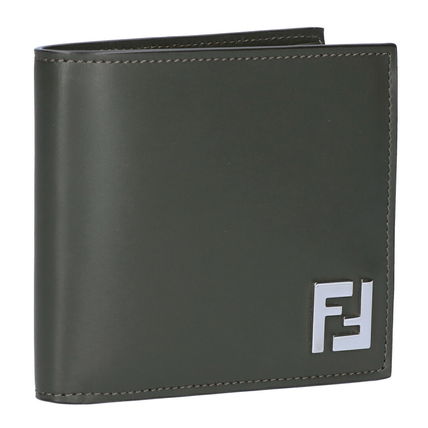 グリーン（緑）系 FENDI(フェンディ) 折りたたみ財布(メンズ