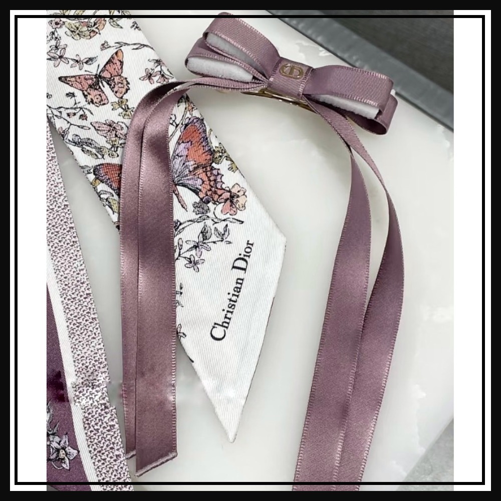 【落ち着いたピンクが大人可愛い♡】DIOR バレッタ