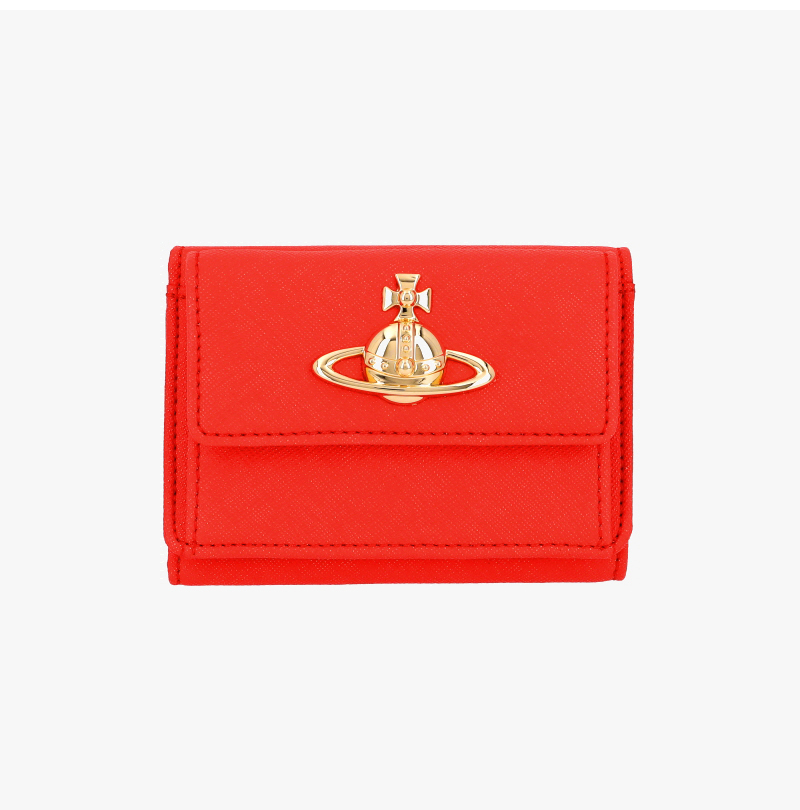 《VIVIENNE WESTWOOD》 サフィアーノ フラップ ウォレット