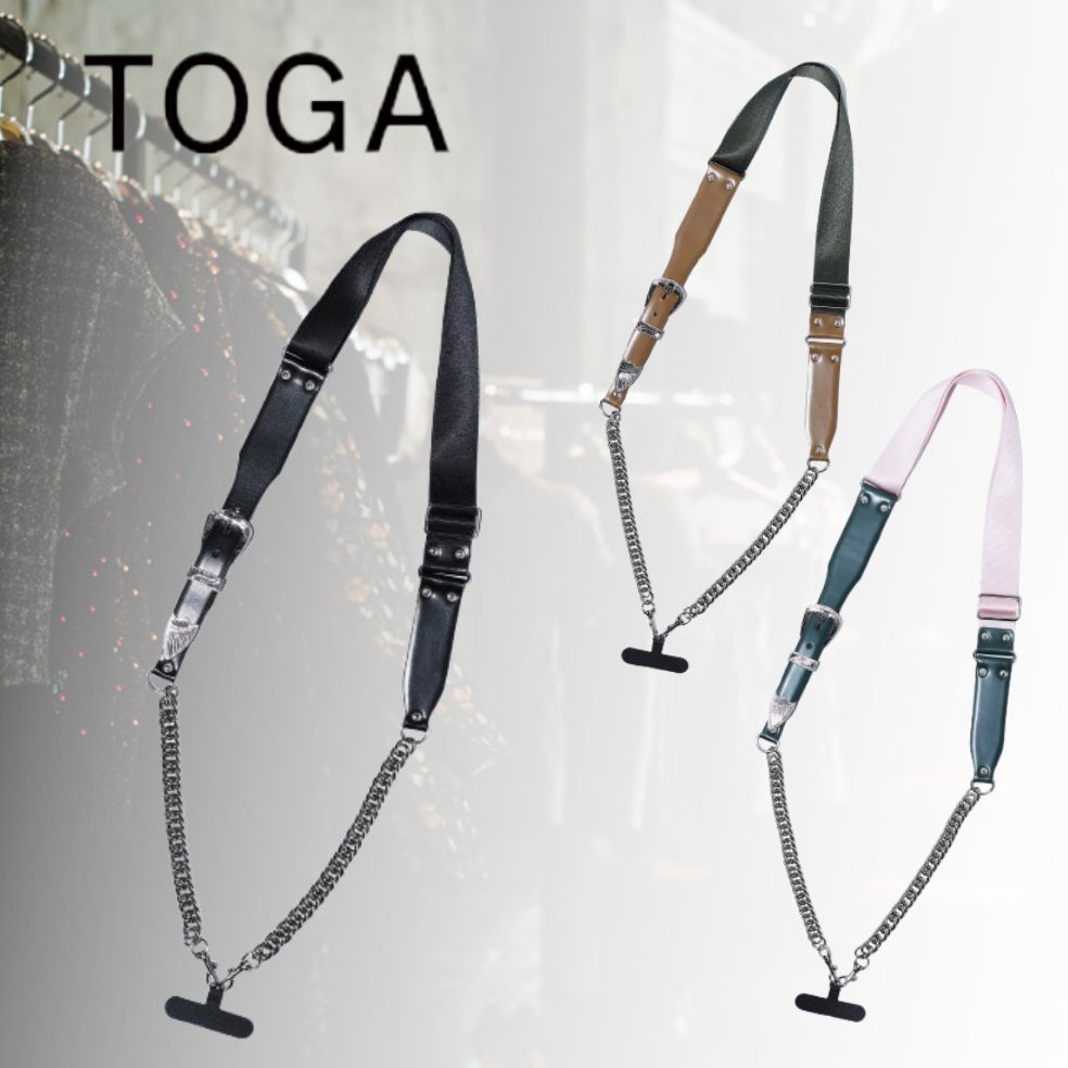 ★おすすめ【TOGA】ナイロン レザー フォンストラップ