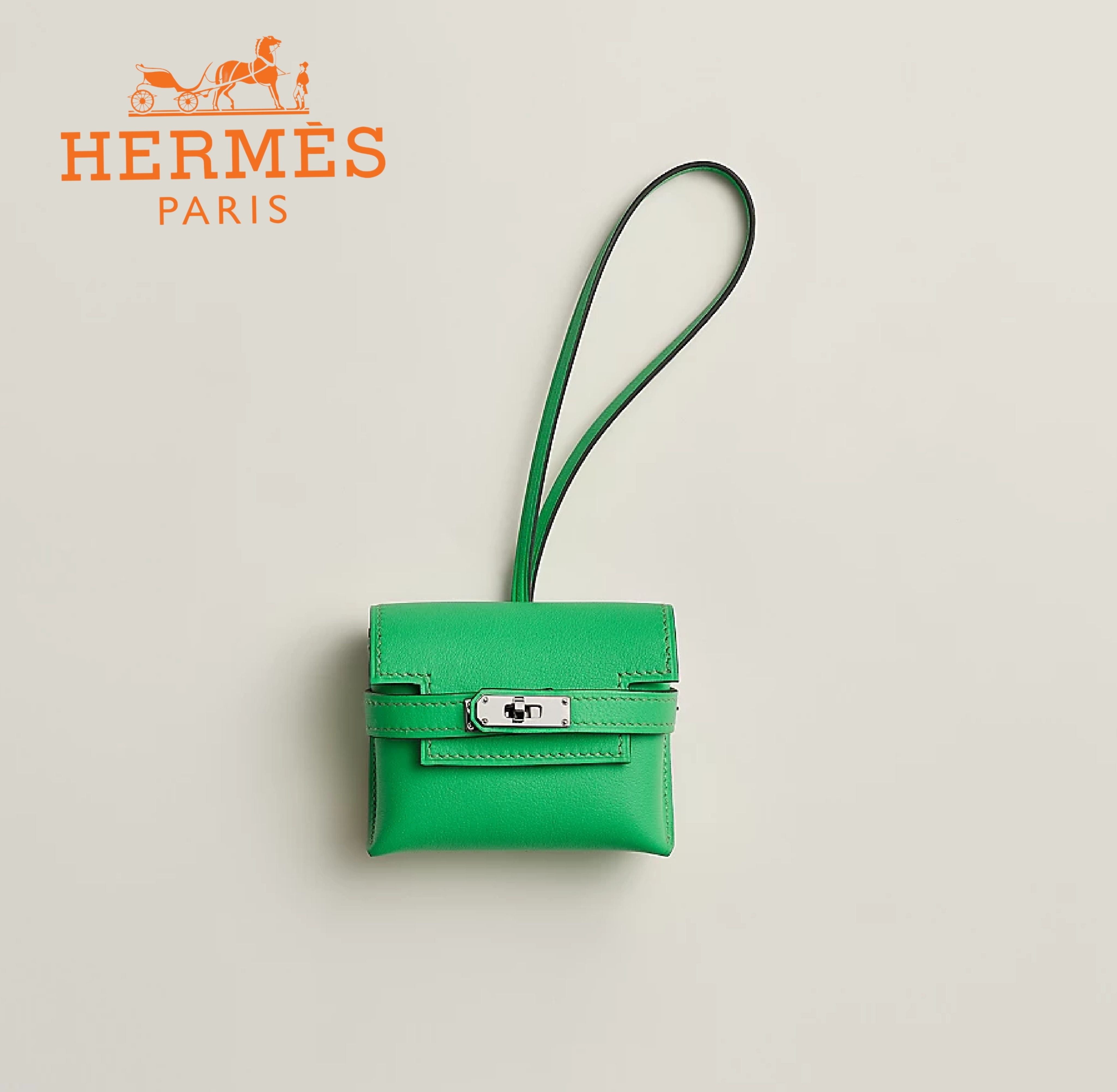 【希少商品★】HERMES ケリー バッグチャーム グリーン