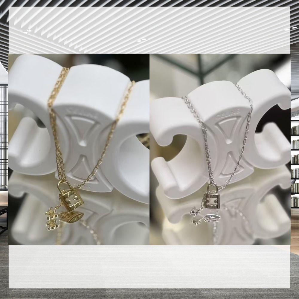 《マストバイな逸品》【CELINE】トリオンフ ロック ネックレス
