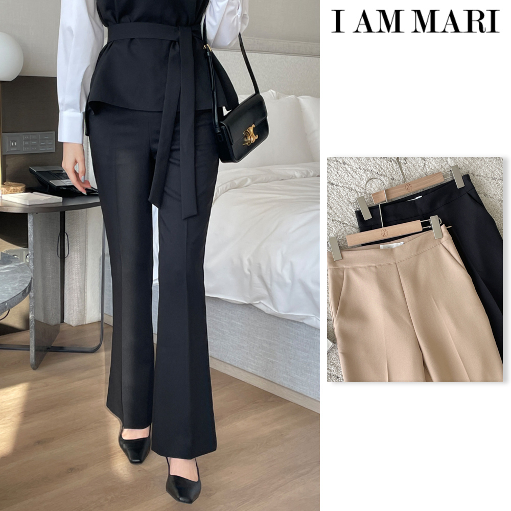 【I AM MARI】Maiden slim bootcut slacks