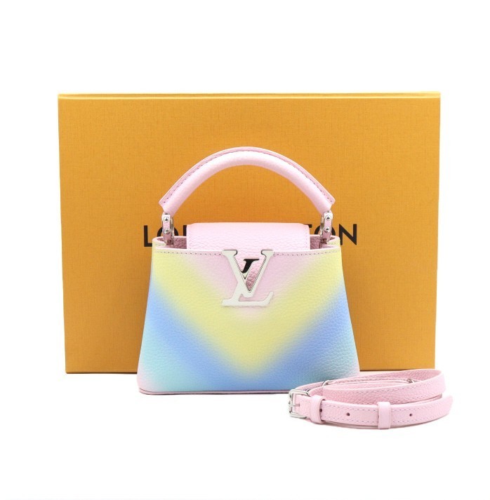 Louis Vuitton 美品 希少 パステルカラー カプシーヌ ミニ 2WAY