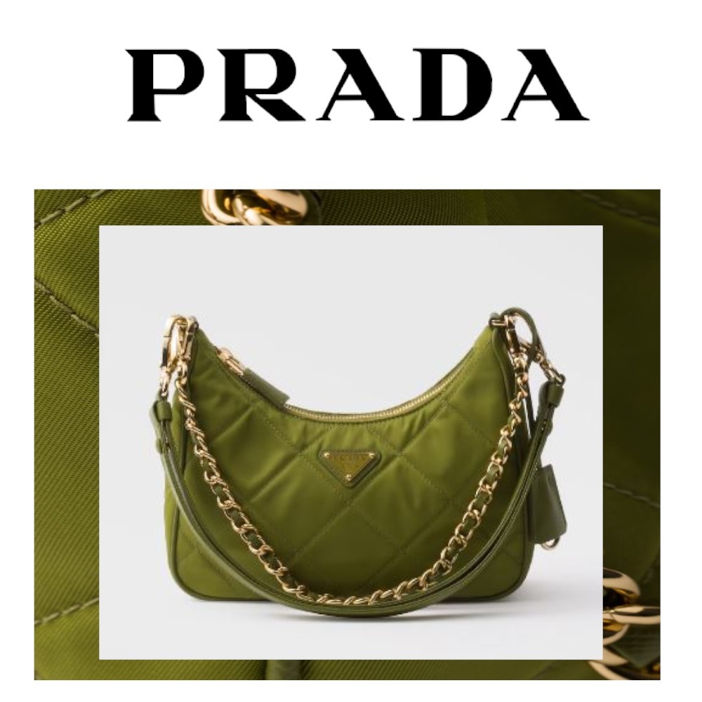新色♪【PRADA】Re-Edition 1995 チェーン Re-Nylon ミニバッグ