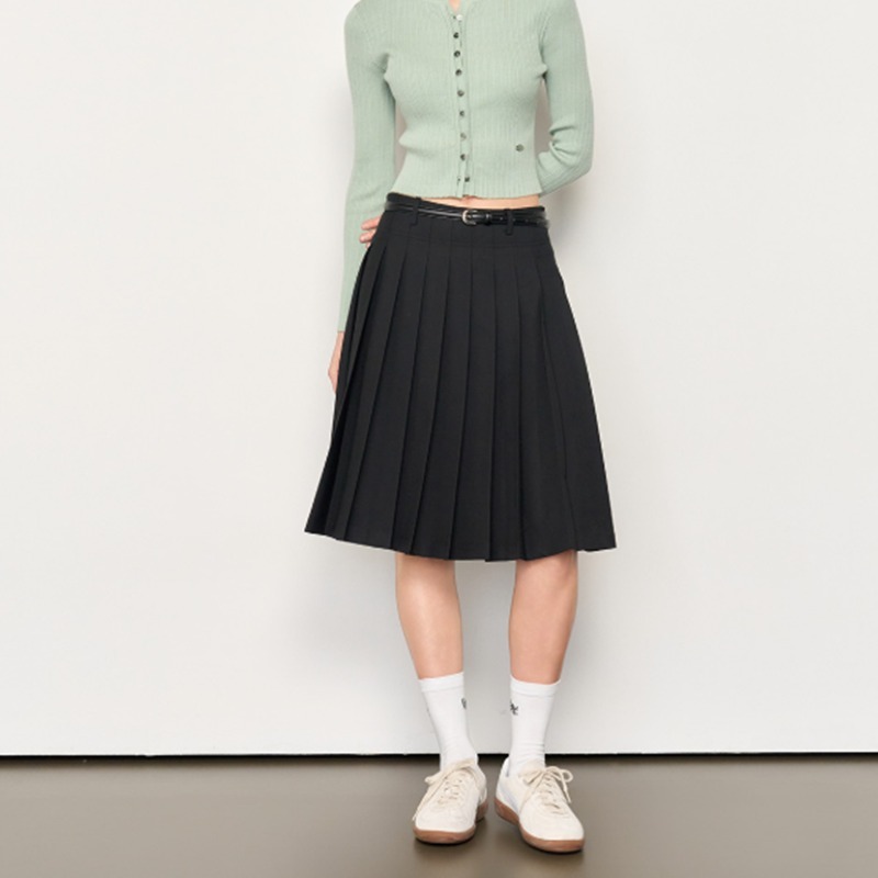 スカート GENERAL IDEA WOMAN Fine Pleats Midi skirt 5BMM173 GENERAL IDEA WOMAN Fine Pleats Midi skirt 5BMM173