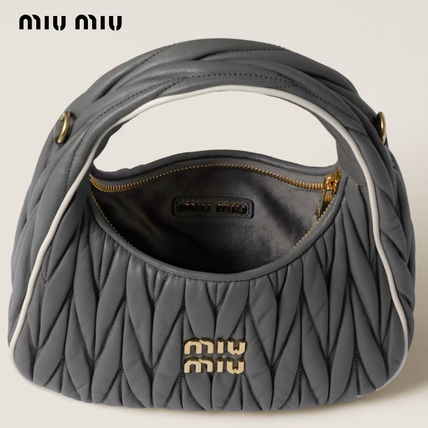 MIUMIU【国内発/関税込】キルティングレザーバッグ5BA162 キルティング MiuMiu(ミュウミュウ) ショルダーバッグ