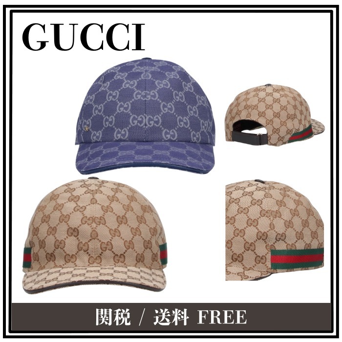 【定番】GUCCI グッチ GGキャンバス ベースボールキャップ