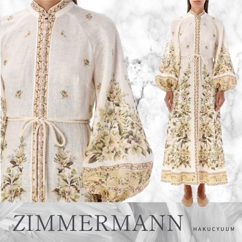 ワンピース Zimmermann FW24 LONG FLOWER DRESS