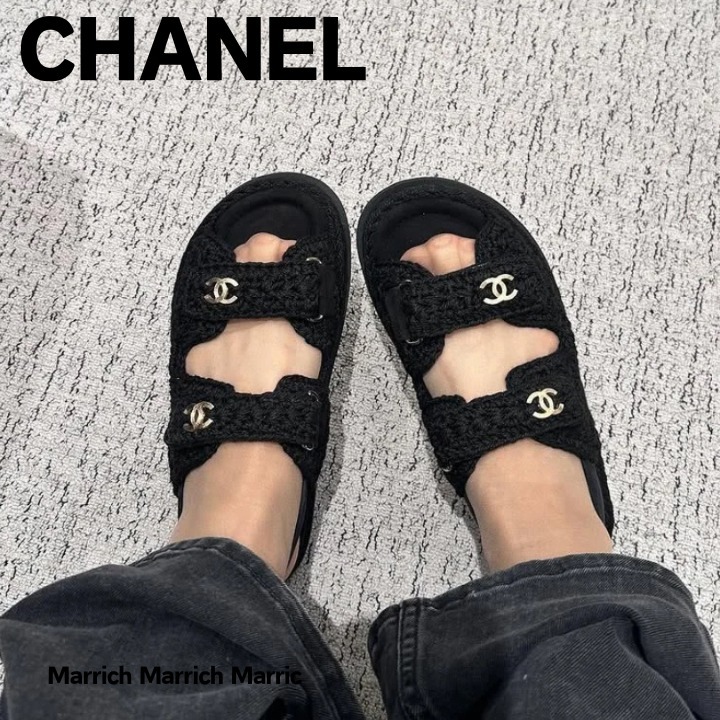 CHANEL《可愛すぎる♡編み込み》シャネル サンダル (CHANEL