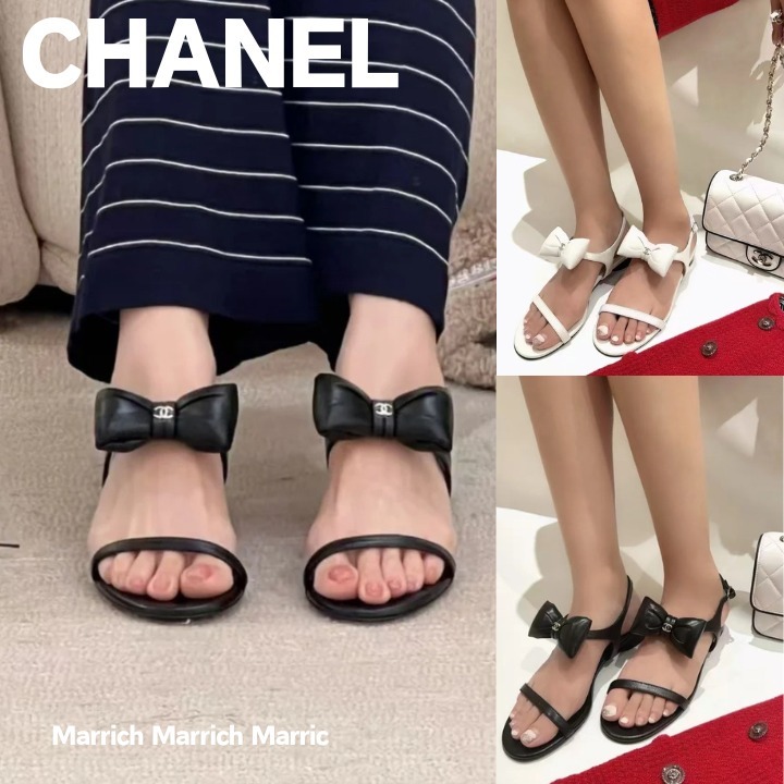 CHANEL 《可愛いすぎる♡リボン》シャネル サンダル