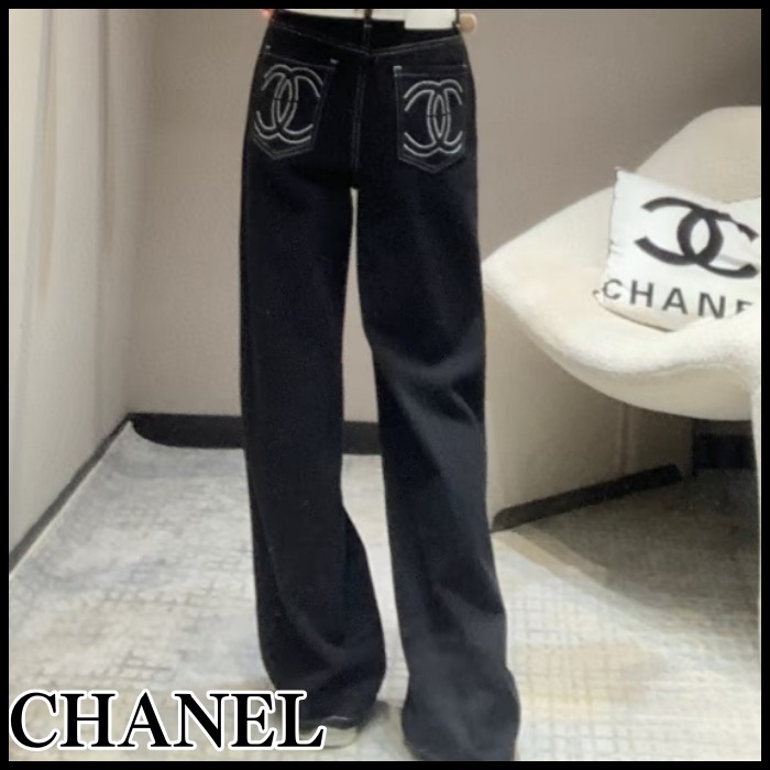 ◆ポケットのCCロゴがキュート♪◆CHANEL デニム ジーンズ